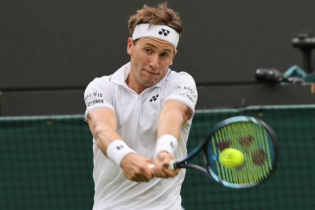 TENNIS - Wimbledon 2023 LONDON,ENGLAND,03.JUL.23 - TENNIS - ATP, Tennis Herren World Tour, Wimbledon, Grand Slam. Image shows Casper Ruud (NOR).  GEPAxpictures xAlanxGrieves