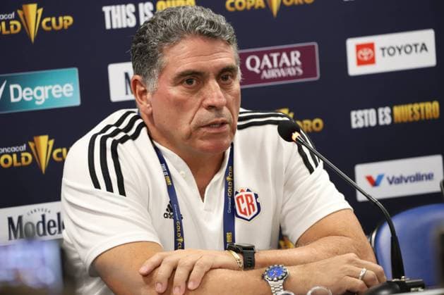RECORD DATE NOT STATED Concacaf Gold Cup: press conference, PK, Pressekonferenz Costa Rica. (SPO) Concacaf Gold Cup: Press Conference Costa Rica. July, 03, 2023, Harison, New Jersey, USA: Press Conference with Coach Luis Fernando Suarez and playerJoel Campbell before the match against Martinica, for Round 3 of the Concacaf Gold Cup at Red Bull Arena in Harrison, on Monday (03). Credit: Leco Viana Thenews2 (Foto: Leco Viana Thenews2 imago images) SPO  Copyright: xLecoxVianax