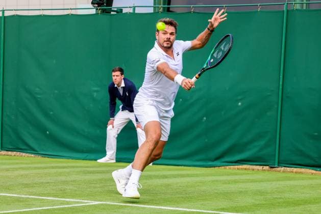 2023 Wimbledon Tournament LONDRES, LO - 03.07.2023: 2023 WIMBLEDON TOURNAMENT - Stan Wawrinka (SUI) during Wimbledon 2023 Tournament held in London, England. (Photo: Andre Chaco Fotoarena) x2396957x  AndrexChaco