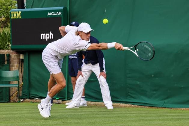 2023 Wimbledon Tournament LONDRES, LO - 03.07.2023: 2023 WIMBLEDON TOURNAMENT - Emil Ruusuvuori (FIN) during Wimbledon 2023 Tournament held in London, England. (Photo: Andre Chaco Fotoarena) x2396961x  AndrexChaco