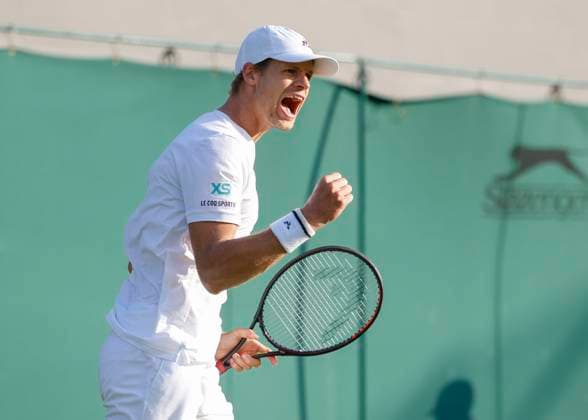 Sport Bilder des Tages Yannick Hanfmann (GER) macht die Faust und jubelt, Jubel,Freude,Emotion Copyright: xJuergenxHasenkopfx