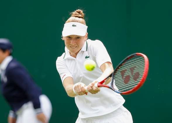 Celine Naef Tennis - Wimbledon 2023 - Grand Slam ITF ATP, Tennis Herren WTA, Tennis Damen - AELTC - London - - Great Britain - 4 July 2023. Copyright: xJuergenxHasenkopfx