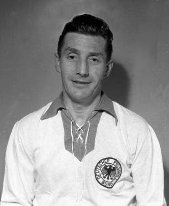 Fritz Walter im Nationaltrikot 1958 *** Fritz Walter in the national jersey 1958 HM