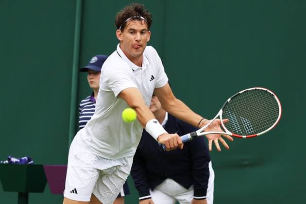 TENNIS - Wimbledon 2023 LONDON,ENGLAND,04.JUL.23 - TENNIS - ATP, Tennis Herren World Tour, Wimbledon, Grand Slam. Image shows Dominic Thiem AUT).  GEPAxpictures xAlanxGrieves