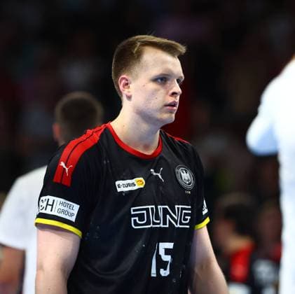 Justus Fischer (Deutschland) Deutschland vs Ungarn, Handball, U21, U 21 Weltmeisterschaft, 02.07.2023 Deutschland vs Ungarn, Handball, U21-Weltmeisterschaft, 02.07.2023 Berlin Copyright: xEibner-Pressefotox EP_RWS