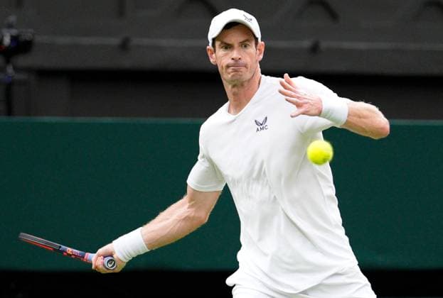Mandatory Credit: Photo by Dave Shopland Shutterstock (13995876ff) Andy Murray during his first round match Wimbledon Tennis Championships, Day 2, The All England Lawn Tennis and Croquet Club, London, UK - 04 Jul 2023 Wimbledon Tennis Championships, Day 2, The All England Lawn Tennis and Croquet Club, London, UK - 04 Jul 2023  Copyright: xDavexShopland Shutterstockx 13995876ff