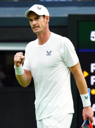 Mandatory Credit: Photo by Javier Garcia Shutterstock (13995877kx) Andy Murray celebrates victory in his first round match Wimbledon Tennis Championships, Day 2, The All England Lawn Tennis and Croquet Club, London, UK - 04 Jul 2023 Wimbledon Tennis Championships, Day 2, The All England Lawn Tennis and Croquet Club, London, UK - 04 Jul 2023  Copyright: xJavierxGarcia Shutterstockx 13995877kx