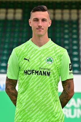 04.07.2023 - SpVgg Greuther Fürth ( Kleeblatt Spielvereinigung ) - 2. Fussball Bundesliga - Saison 2023 2024 - Fototermin Porträttermin Vorstellung Präsentation Pressetermin - - Einzelbild Einzelfoto Portrait Porträt Kopfbild - Andreas Linde (1, SpVgg Greuther Fürth )