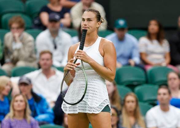 Aryna Sabalenka reagiert veraergert,Aerger, enttaeuscht,Enttaeuschung,Emotion Copyright: xJuergenxHasenkopfx