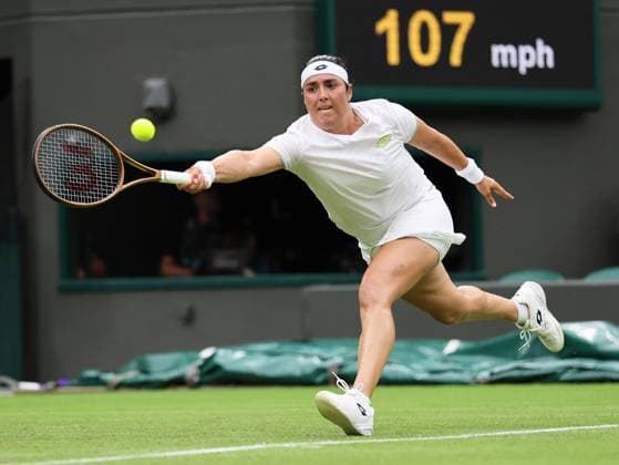 TENNIS - Wimbledon 2023 LONDON,ENGLAND,05.JUL.23 - TENNIS - ATP, Tennis Herren World Tour, Wimbledon, Grand Slam. Image shows Ons Jabeur (TUN).  GEPAxpictures xAlanxGrieves
