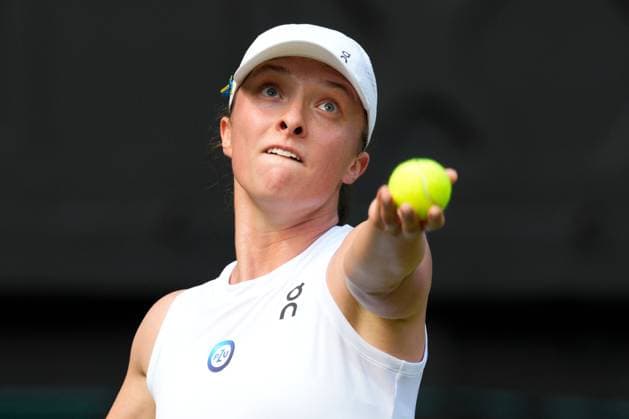 Mandatory Credit: Photo by Dave Shopland Shutterstock (13995910dx) Iga Swiatek during her second round match Wimbledon Tennis Championships, Day 3, The All England Lawn Tennis and Croquet Club, London, UK - 05 Jul 2023 Wimbledon Tennis Championships, Day 3, The All England Lawn Tennis and Croquet Club, London, UK - 05 Jul 2023  Copyright: xDavexShopland Shutterstockx 13995910dx
