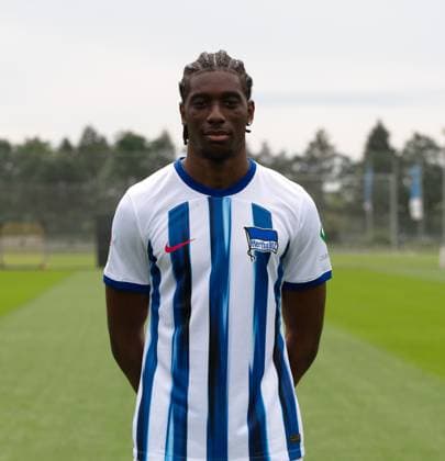 Kelian Nsona (Hertha BSC); Hertha BSC; 2. Bundesliga, Porträttermin 2023 2024, 05.07. 2023, Copyright: xSebastianxRäppold MatthiasxKochx