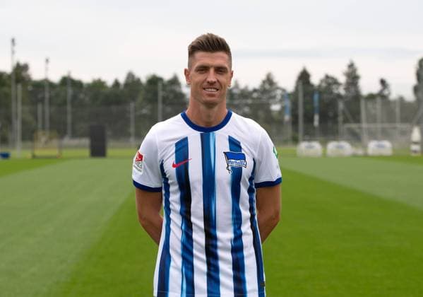 Krzysztof Piatek (Hertha BSC); Hertha BSC; 2. Bundesliga, Porträttermin 2023 2024, 05.07. 2023, Copyright: xSebastianxRäppold MatthiasxKochx