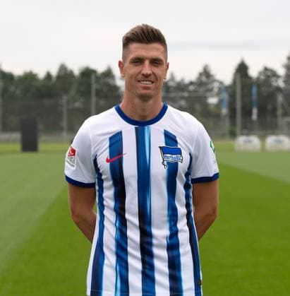 Krzysztof Piatek (Hertha BSC); Hertha BSC; 2. Bundesliga, Porträttermin 2023 2024, 05.07. 2023, Copyright: xSebastianxRäppold MatthiasxKochx