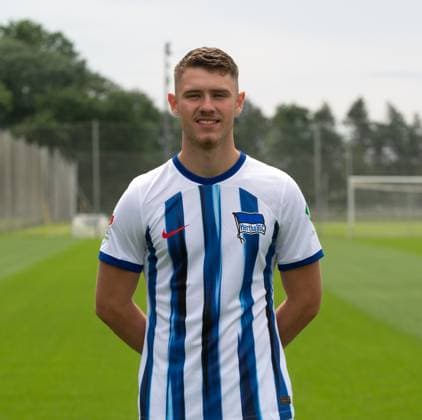 Linus Gechter (Hertha BSC); Hertha BSC; 2. Bundesliga, Porträttermin 2023 2024, 05.07. 2023, Copyright: xSebastianxRäppold MatthiasxKochx