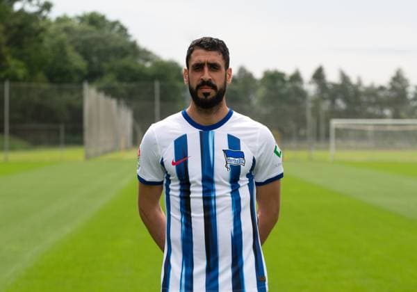 Tolga Cigerci (Hertha BSC); Hertha BSC; 2. Bundesliga, Porträttermin 2023 2024, 05.07. 2023, Copyright: xSebastianxRäppold MatthiasxKochx