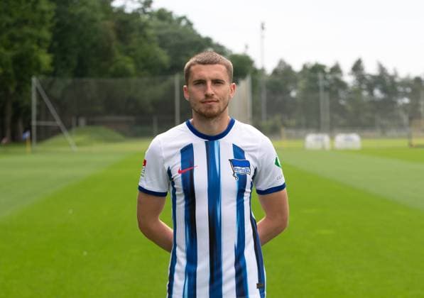Jonjoe Kenny (Hertha BSC); Hertha BSC; 2. Bundesliga, Porträttermin 2023 2024, 05.07. 2023, Copyright: xSebastianxRäppold MatthiasxKochx