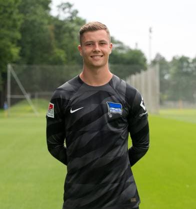 Torhüter Tjark Ernst (Hertha BSC); Hertha BSC; 2. Bundesliga, Porträttermin 2023 2024, 05.07. 2023, Copyright: xSebastianxRäppold MatthiasxKochx