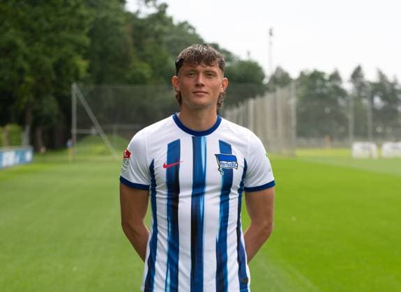 Fabian Reese (Hertha BSC); Hertha BSC; 2. Bundesliga, Porträttermin 2023 2024, 05.07. 2023, Copyright: xSebastianxRäppold MatthiasxKochx