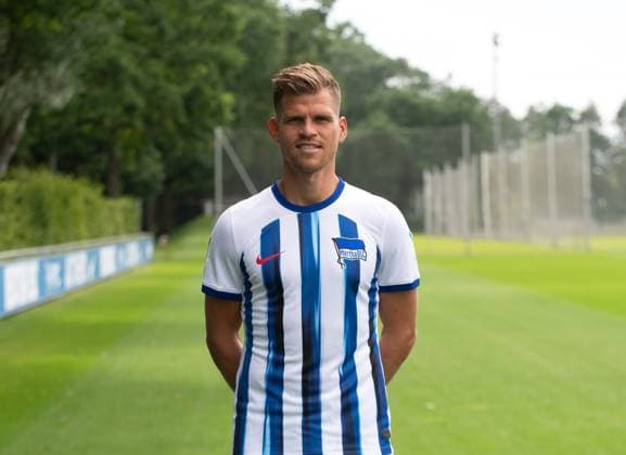 Florian Niederlechner (Hertha BSC); Hertha BSC; 2. Bundesliga, Porträttermin 2023 2024, 05.07. 2023, Copyright: xSebastianxRäppold MatthiasxKochx