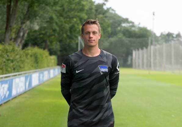 Torhüter Alexander Schwolow (Hertha BSC); Hertha BSC; 2. Bundesliga, Porträttermin 2023 2024, 05.07. 2023, Copyright: xSebastianxRäppold MatthiasxKochx