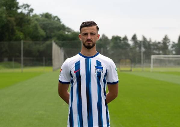 Mesut Kesik (Hertha BSC); Hertha BSC; 2. Bundesliga, Porträttermin 2023 2024, 05.07. 2023, Copyright: xSebastianxRäppold MatthiasxKochx