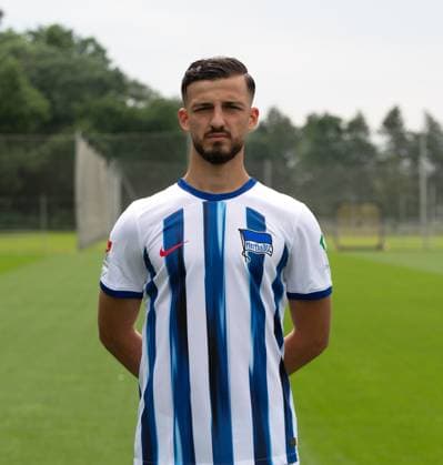 Mesut Kesik (Hertha BSC); Hertha BSC; 2. Bundesliga, Porträttermin 2023 2024, 05.07. 2023, Copyright: xSebastianxRäppold MatthiasxKochx