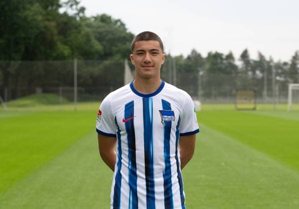 Ibrahim Maza (Hertha BSC); Hertha BSC; 2. Bundesliga, Porträttermin 2023 2024, 05.07. 2023, Copyright: xSebastianxRäppold MatthiasxKochx