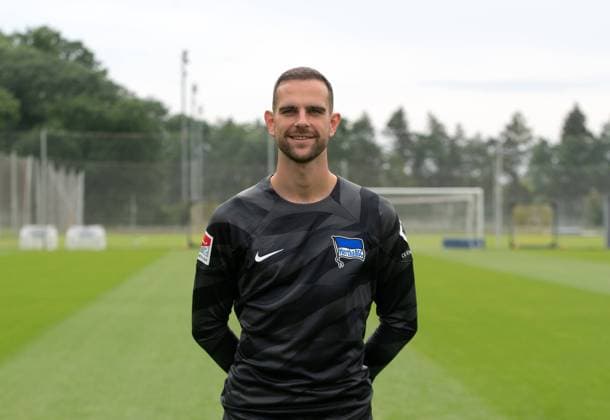 Torhüter Marius Gersbeck (Hertha BSC); Hertha BSC; 2. Bundesliga, Porträttermin 2023 2024, 05.07. 2023, Copyright: xSebastianxRäppold MatthiasxKochx