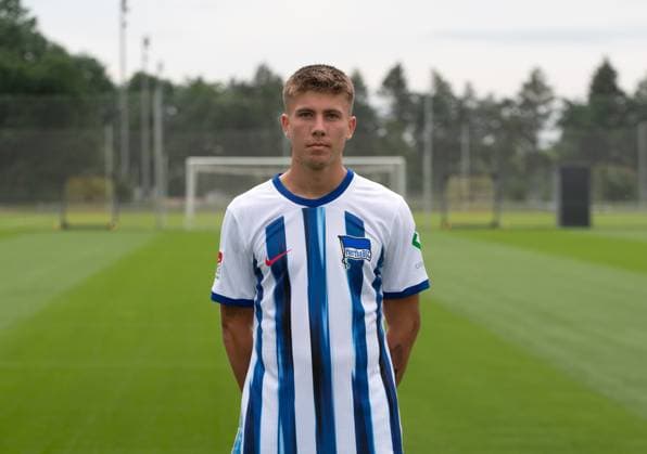 Gustav Christensen (Hertha BSC); Hertha BSC; 2. Bundesliga, Porträttermin 2023 2024, 05.07. 2023, Copyright: xSebastianxRäppold MatthiasxKochx