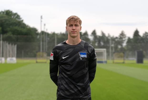 Torhüter Tim Goller (Hertha BSC); Hertha BSC; 2. Bundesliga, Porträttermin 2023 2024, 05.07. 2023, Copyright: xSebastianxRäppold MatthiasxKochx