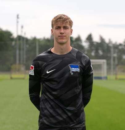 Torhüter Tim Goller (Hertha BSC); Hertha BSC; 2. Bundesliga, Porträttermin 2023 2024, 05.07. 2023, Copyright: xSebastianxRäppold MatthiasxKochx