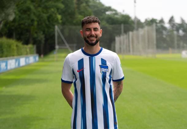 Marco Richter (Hertha BSC); Hertha BSC; 2. Bundesliga, Porträttermin 2023 2024, 05.07. 2023, Copyright: xSebastianxRäppold MatthiasxKochx