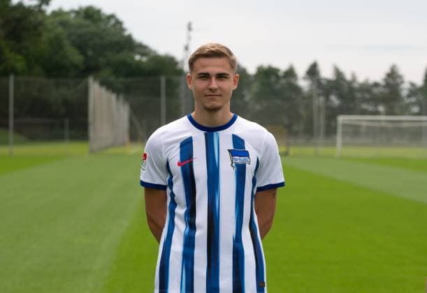 Marten Winkler (Hertha BSC); Hertha BSC; 2. Bundesliga, Porträttermin 2023 2024, 05.07. 2023, Copyright: xSebastianxRäppold MatthiasxKochx