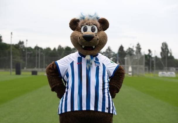 Maskottchen Herthinho (Hertha BSC); Hertha BSC; 2. Bundesliga, Porträttermin 2023 2024, 05.07. 2023, Copyright: xSebastianxRäppold MatthiasxKochx