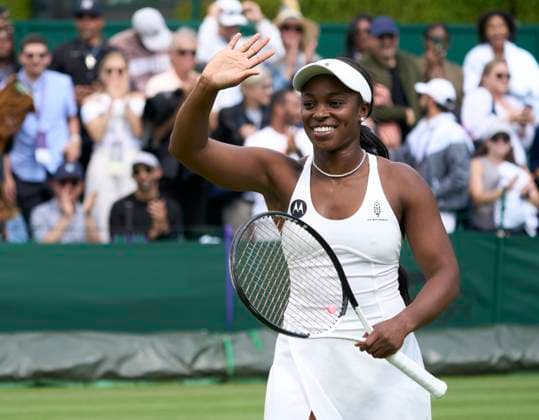 at the 2023 Wimbledon Championships Sloane Stephens (USA) wins against Rebecca Peterson (SWE) in the first round on Day three at the 2023 Wimbledon Championships at the All England Club, London, United Kingdom,, Credit:Peter van den Berg Avalon United Kingdom, England, London, All England Lawn Tennis and Croquet Club  Copyright: xPeterxvanxdenxBergx xAvalonx 0787350458
