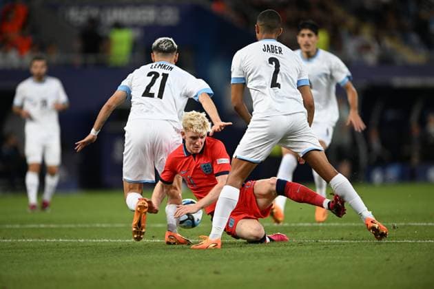 ISRAEL_ENGLAND_1 2 FINAL Stav Lemkin (Israel U21, U 21 , i2, Anthony Gordon (England U21), UEFA U21 EC SEMI-FINAL BATUMI Batumi Arena - Batumi, Georgia GEORGIA Copyright: xx KUL_4013