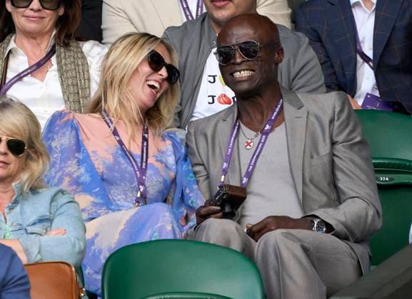 at the 2023 Wimbledon Championships Seal and Laura Strayer watching Djokovic on Day three at the 2023 Wimbledon Championships at the All England Club, London, United Kingdom., Credit:Peter van den Berg Avalon United Kingdom, England, London, All England Lawn Tennis and Croquet Club  Copyright: xPeterxvanxdenxBergx xAvalonx PCN_WIMBLEDON_SEAL_787369453