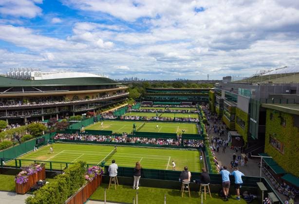 Mandatory Credit: Photo by Simon Dael Shutterstock (13995920ak) General view Wimbledon Tennis Championships, Day 4, The All England Lawn Tennis and Croquet Club, London, UK - 06 Jul 2023 Wimbledon Tennis Championships, Day 4, The All England Lawn Tennis and Croquet Club, London, UK - 06 Jul 2023  Copyright: xSimonxDael Shutterstockx 13995920ak
