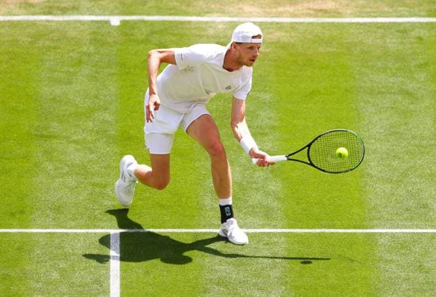 Mandatory Credit: Photo by Simon Dael Shutterstock (13995920aq) Gijs Brouwer during his first round match Wimbledon Tennis Championships, Day 4, The All England Lawn Tennis and Croquet Club, London, UK - 06 Jul 2023 Wimbledon Tennis Championships, Day 4, The All England Lawn Tennis and Croquet Club, London, UK - 06 Jul 2023  Copyright: xSimonxDael Shutterstockx 13995920aq