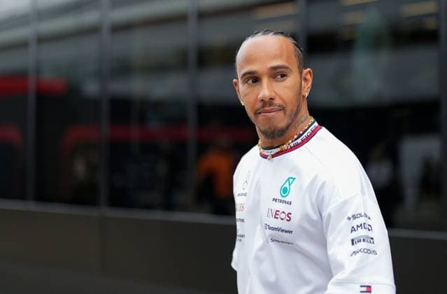 Mandatory Credit: Photo by Dave Shopland Shutterstock (13998246c) Great Britain s Lewis Hamilton on his way to press conference, PK, Pressekonferenz Formula 1 Aramco British Grand Prix, Practice Day, Formula 1, Silverstone Circuit, Northamptonshire, UK - 06 Jul 2023 Formula 1 Aramco British Grand Prix, Practice Day, Formula 1, Silverstone Circuit, Northamptonshire, UK - 06 Jul 2023 Copyright: xDavexShopland Shutterstockx 13998246c