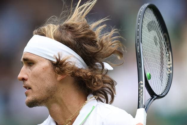 Wimbledon: Day Four 6 July 2023, Wimbledon - Wimbledon Tennis Championships - Day Four - Alexander Zverev (GER) plays a forehand during his Gentlemen s Singles 2nd Round match against Gijs Brouwer (NED) - Photo: Charlotte Wilson Offside . Wimbledon UK Copyright: xCharlottexWilsonx xOffsidexOffside