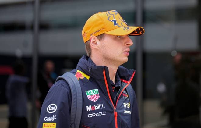 Mandatory Credit: Photo by Dave Shopland Shutterstock (13998246af) Red Bull Driver Max Verstappen Formula 1 Aramco British Grand Prix, Practice Day, Formula 1, Silverstone Circuit, Northamptonshire, UK - 06 Jul 2023 Formula 1 Aramco British Grand Prix, Practice Day, Formula 1, Silverstone Circuit, Northamptonshire, UK - 06 Jul 2023 Copyright: xDavexShopland Shutterstockx 13998246af