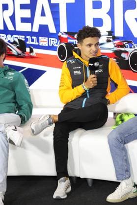 press conference, PK, Pressekonferenz NORRIS Lando (gbr), McLaren F1 Team MCL36, portrait during the 2023 Formula 1 Aramco British Grand Prix, 10th round of the 2023 Formula One World Championship, WM, Weltmeisterschaft from July 7 to 9, 2023 on the Silverstone Circuit, in Silverstone, United Kingdom - F1 - BRITISH GRAND PRIX 2023 DPPI Panoramic 00123024_AV6_1157
