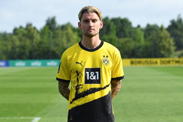 Borussia Dortmund II; 3.Liga, Porträttermin 2023 2024 Ole Pohlmann; Borussia Dortmund II; 3. Liga, Porträttermin 2023 2024