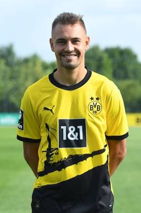 Borussia Dortmund II; 3.Liga, Porträttermin 2023 2024 Franz Pfanne; Borussia Dortmund II; 3. Liga, Porträttermin 2023 2024