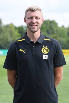Borussia Dortmund II; 3.Liga, Porträttermin 2023 2024 Co-Trainer Julian Koch; Borussia Dortmund II; 3. Liga, Porträttermin 2023 2024