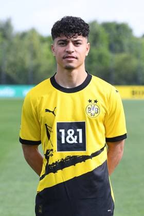 Borussia Dortmund II; 3.Liga, Porträttermin 2023 2024 Ayman Azhil; Borussia Dortmund II; 3. Liga, Porträttermin 2023 2024