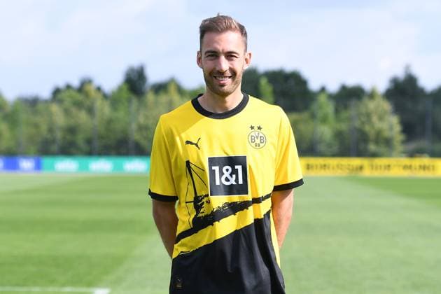 Borussia Dortmund II; 3.Liga, Porträttermin 2023 2024 Michael Eberwein; Borussia Dortmund II; 3. Liga, Porträttermin 2023 2024