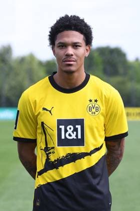Borussia Dortmund II; 3.Liga, Porträttermin 2023 2024 Justin Butler; Borussia Dortmund II; 3. Liga, Porträttermin 2023 2024
